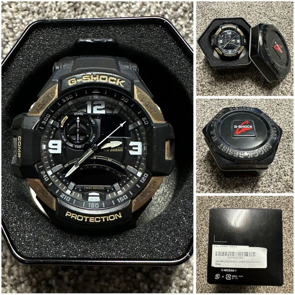 G-Shock Dual-Tone Black and Gold Watch - Picture 1 of 1
